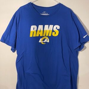 Nike LA Rams Blue T-Shirt Sz XXL